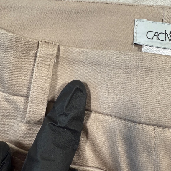 Vintage Cache Pants Womens Size 2 Beige Capri Y2K NWT - Picture 12 of 15